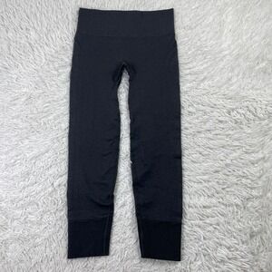 Lululemon Pants Womens 6 Gray Ebb To Street Seamless Ribbed Leggings 24" Stretch